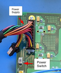 Figure 2: CBB Power Supply Connector and Switch